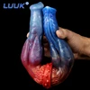 LUUK 14.17" Super Long Double Dildo Animal Dog Dick Two Big Kont Liquid Silicone Anal Plug Sex Toys For Women Lesbian Products 1