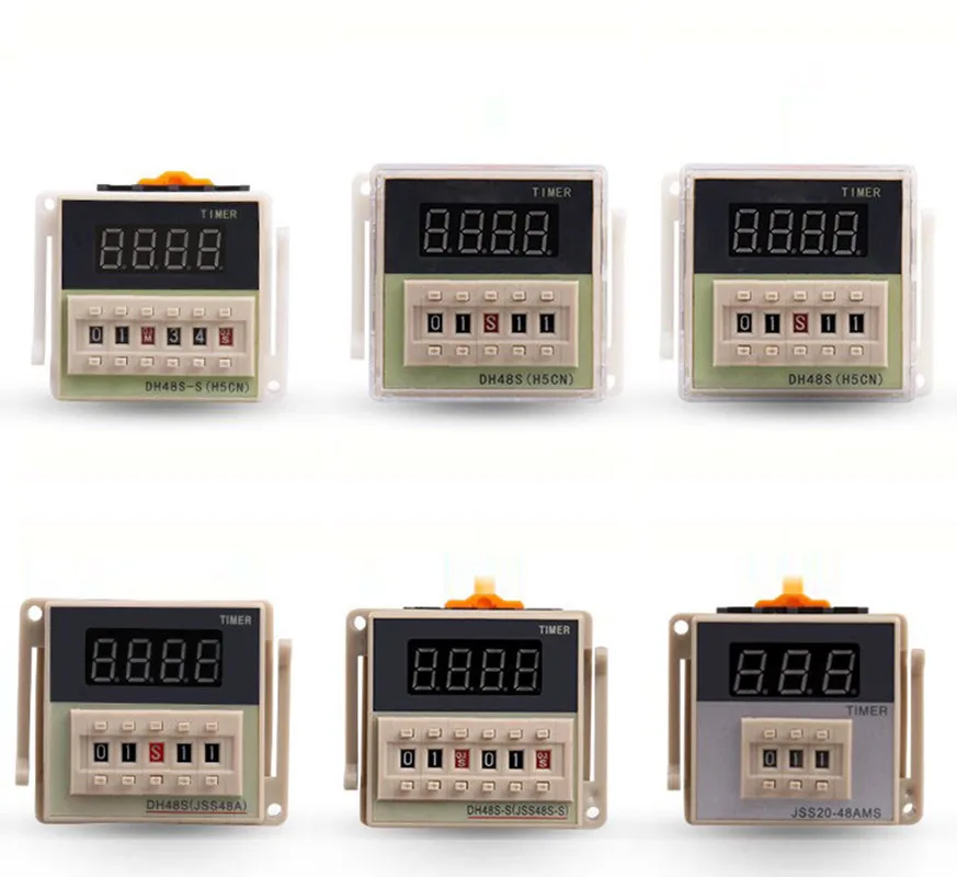DH48S-S DH48S-1Z DH48S-2Z Digital display dial code time relay 380V 220V 48V 36V 24V 12V power-on delay cycle switch timing