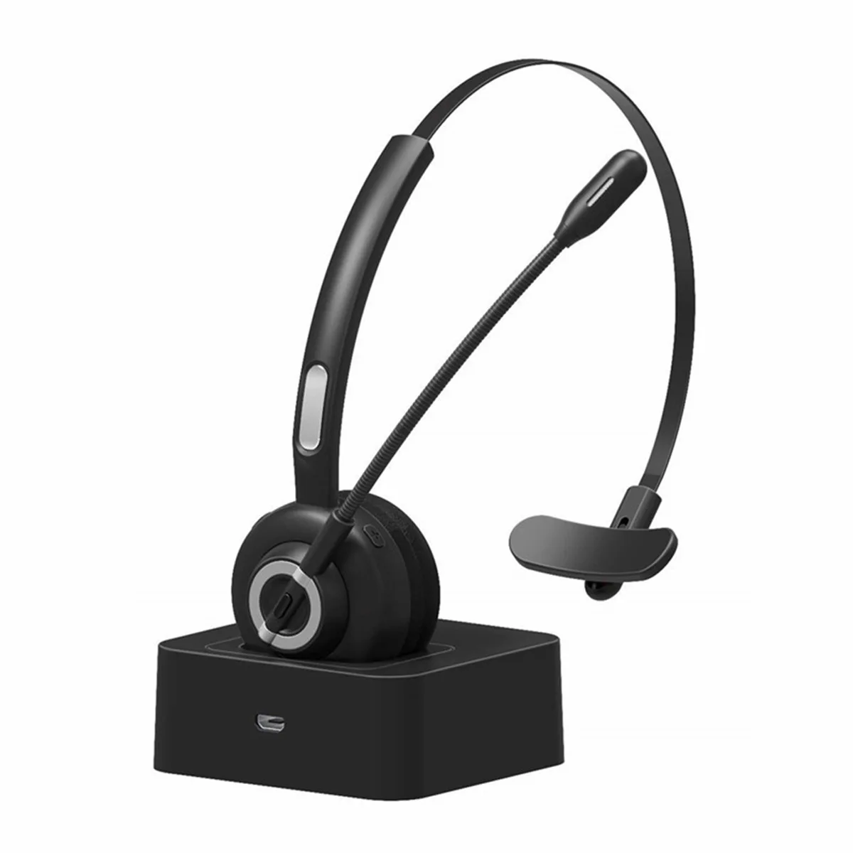 M97 Bluetooth 5 0 Headset Wireless Earpiece with Microphone Over The Head Headphones with Noise Cancelling