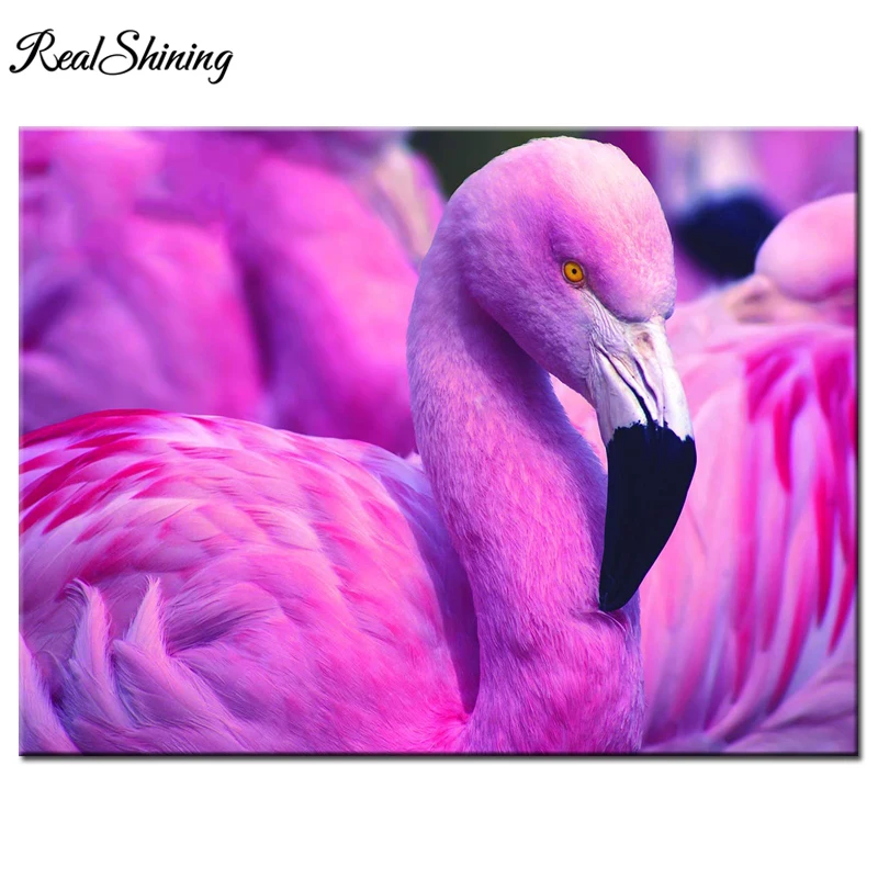 diy diamond Flamingo painting full square/round drill embroidery Xmas landscape Z0077 | Дом и сад
