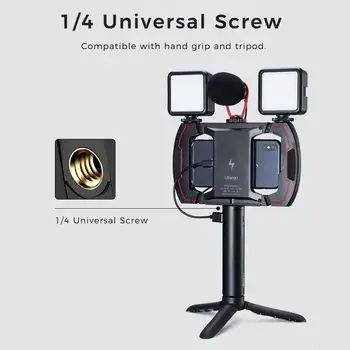 

U-Rig Wireless Mobile Phone Expansion Cage Ulanzi U-Rig Phone Handheld Wireless Charger Expansion Stand Cage with Cold Shoe