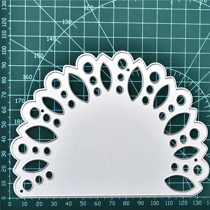 

Eastshape Semicircular Hollow Frame Metal Cutting Dies Scrapbooking Christmas Stencils DIY Embossing Paper Die Cut Photo Album