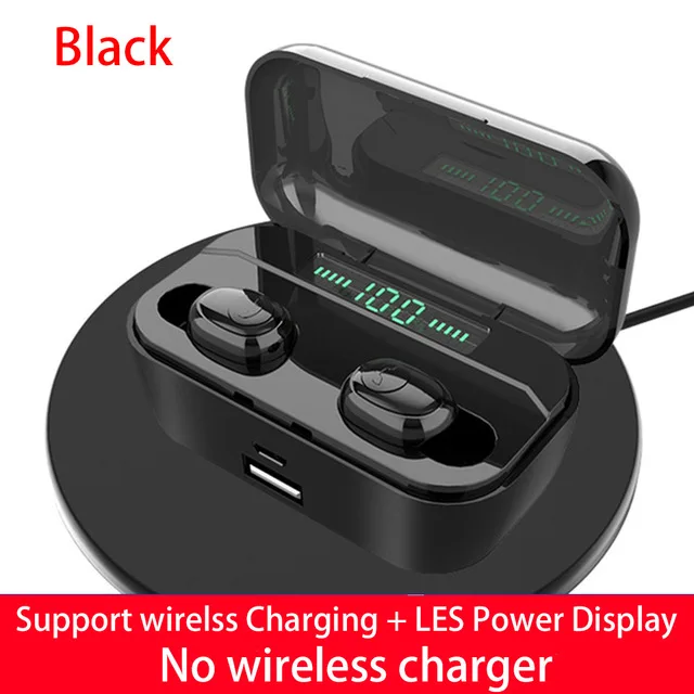 Wireless charging B G6S наушники-вкладыши Tws Bluetooth 5,0 Беспроводной наушники 8D стерео туры Беспроводной наушники гарнитура с 3500 мАч светодиодный Дисплей Мощность банк наушники - Цвет: Wireless charging B