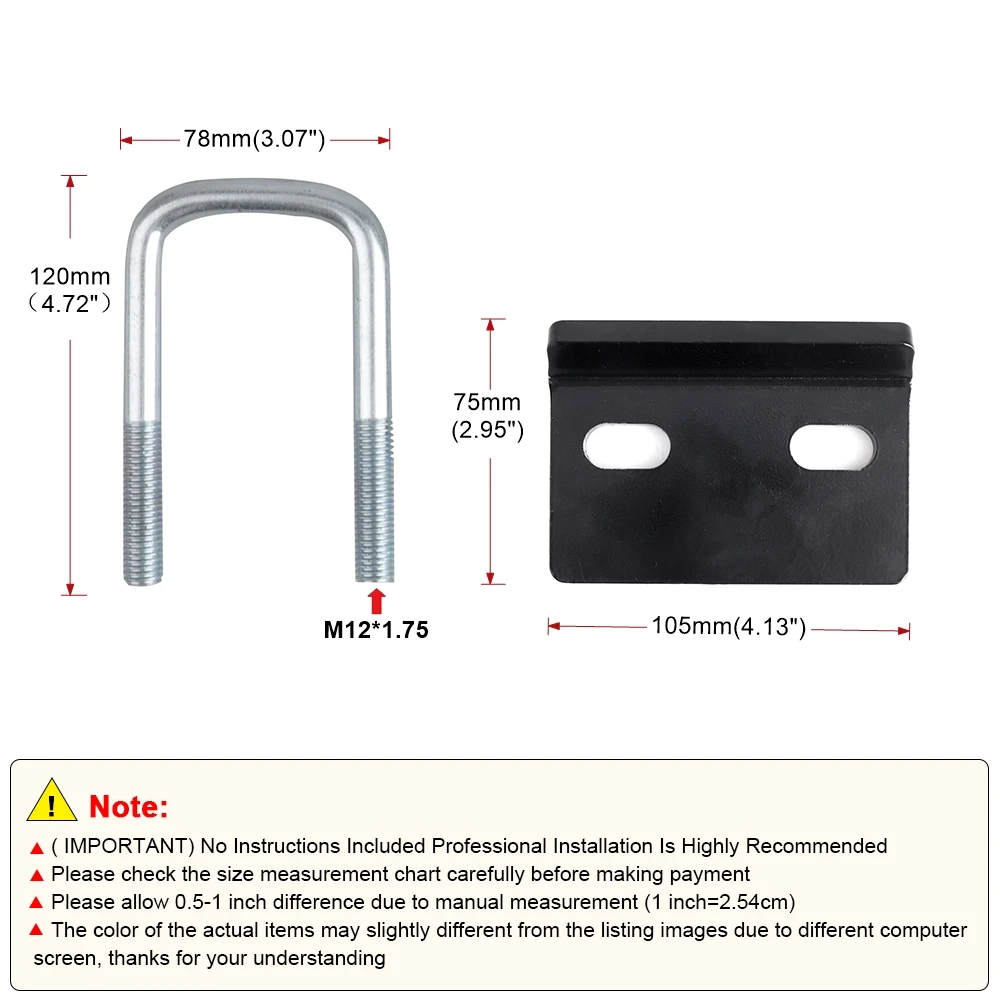 Universal U-Bolt Anti-Rattle Stabilizer Hitch Tightener Heavy Duty For Hitches Lock Down Clamp Towing ​Damper Coupler