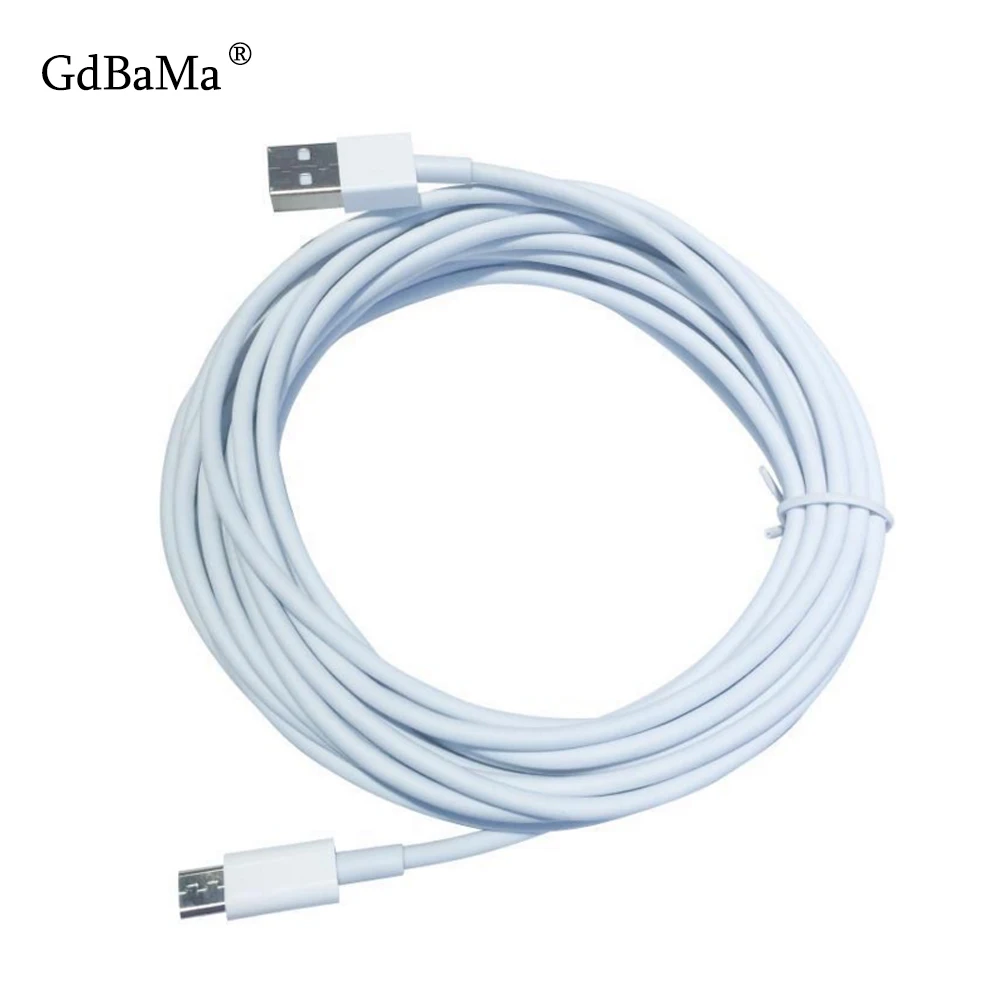 5 м Micro usb зарядный переходник Кабель для передачи данных кабель Micro USB для телефона samsung белый кабель быстрой зарядки для LG Xiaomi mi8 Redmi