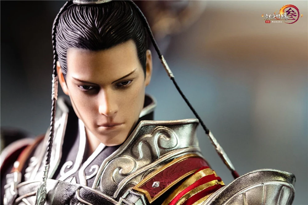 

1/6 Scale Game Version Tian Ce Handsome Male Head Carved Model for 12"male Action Figure Collection Toys Gift