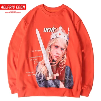 

Aelfric Eden Funny Girl Printed Men Sweatshirts Harajuku Streetwear 2019 Casual Cotton Pullover Fashion Hip Hop Male Long Sleeve