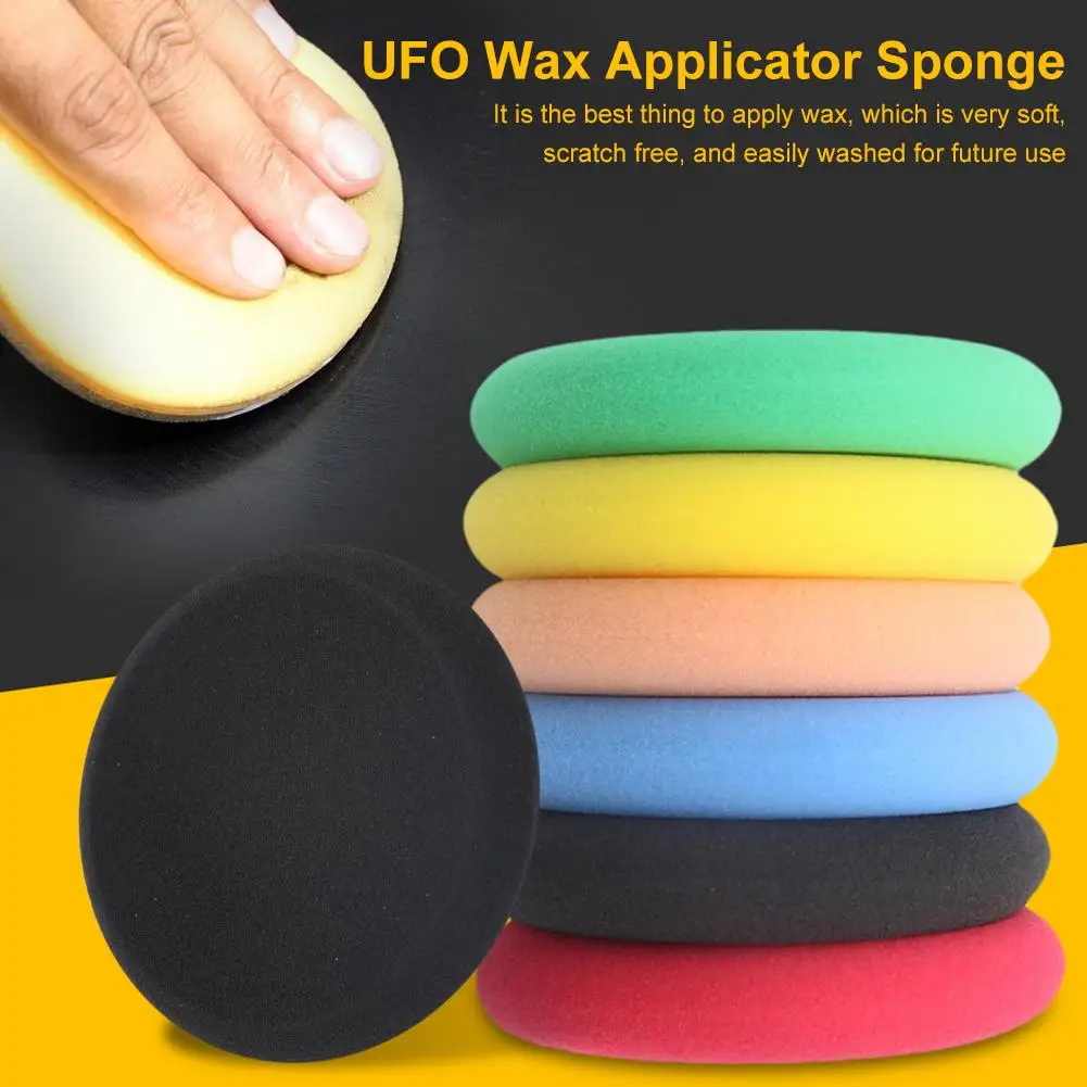 

Car Vehicle Wax Polishing Foam Sponge Sponge Hand Soft Wax Sponge Pad Buffer Detailing Care Wash Clean Towel For Auto Polishing