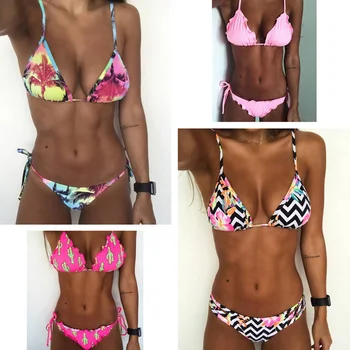 

Floral Print Bikinis Set 2020 Swimwear Women Swimsuit Beach Bathing Suit Maillot De Bain Femme Biquini Sexy Brazilian Bikini Set