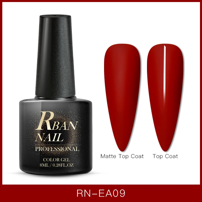 S07812 RBAN NAIL 8 мл цветной УФ-гель для ногтей матовое верхнее покрытие Гибридный гель для ногтей замачиваемый долговечный лак для ногтей гель лак Инструменты - Цвет: S07812