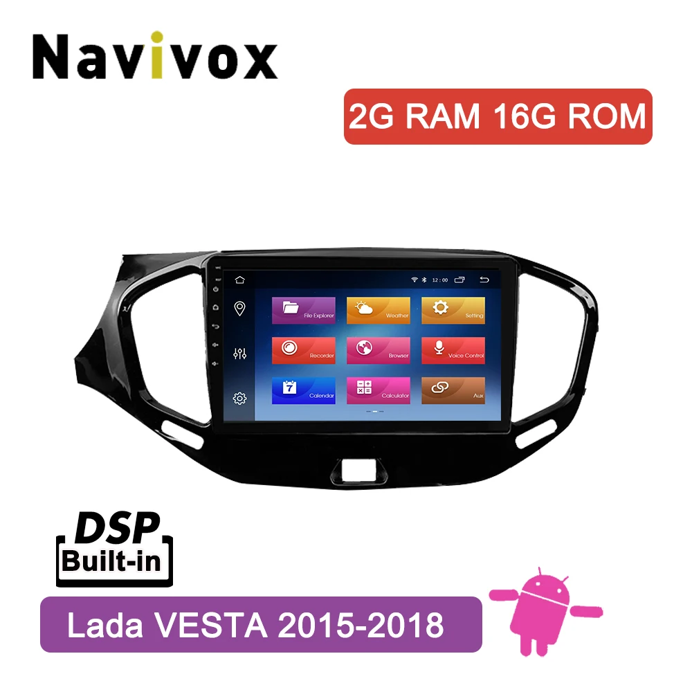 

Navivox Android 8.1 car dvd multimedia player For Lada VESTA 2015 2019 with car radio video player and GPS navigation support BT