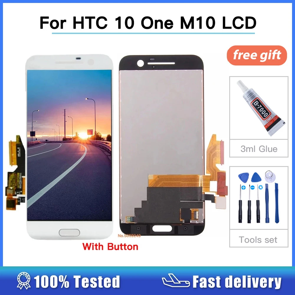 Vier gunstig Tranen 100% Tested Screen For Htc 10 One M10 M10h Lcd Display + Touch Screen  Digitizer Assembly Replacement 5.2 Inch Lcd High Quality - Mobile Phone Lcd  Screens - AliExpress