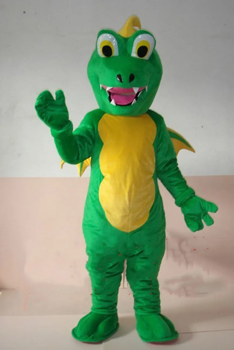 Green Dinosaur Mascot Costume Suits Cosplay Party Game Dress Outfits Clothing Advertising Promotion Carnival Halloween Fursuit