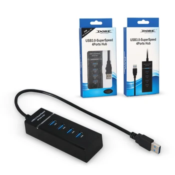 

Extra 4 Ports USB 3.0 Hub Extension Charging High Speed Adapter Converter for PS4/SLIM/PRO/XBOXONE/ONE Slim Game Console Convert
