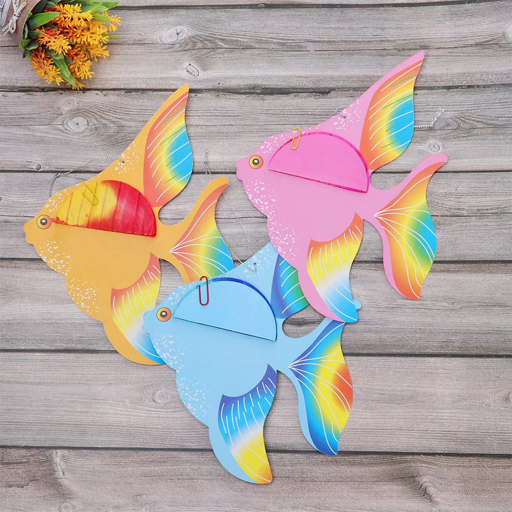 

1pcs Multicolor Colorful Tissue Paper Goldfish Tropical Fish Sea Hanging Foldable Party Supplies Ornament Decoration