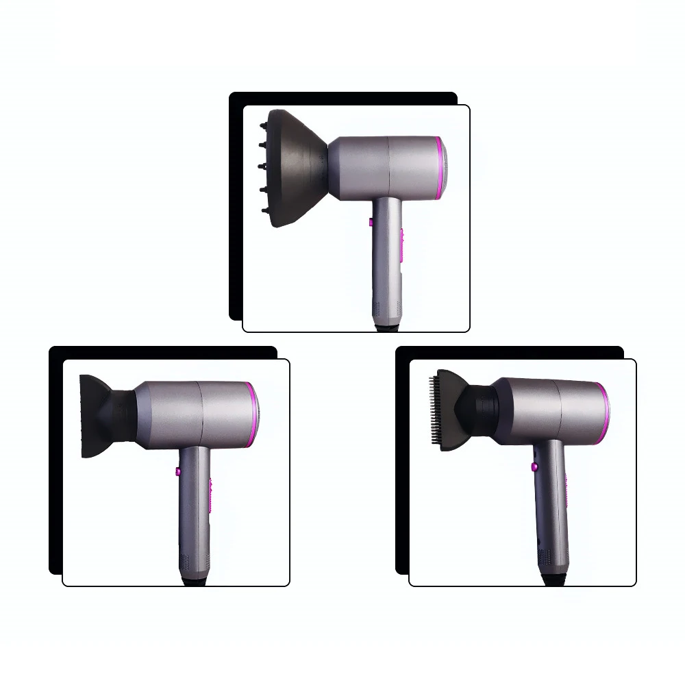 Secadores de Cabelo Secador de Cabelo Quente e Frio Salão de Beleza Iônico Negativo Premium Vento Controle Temperatura Multifunções Estilo Ferramenta Profissional 9 Computers & Electronics