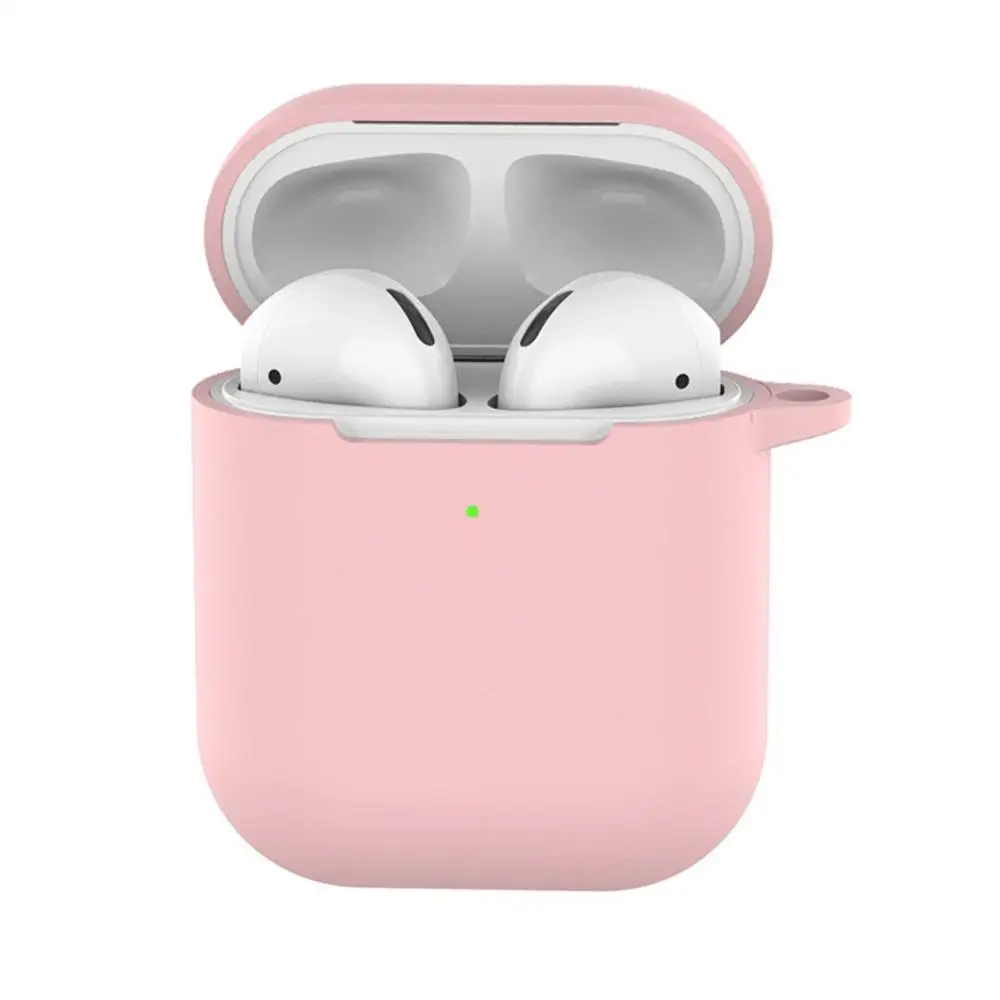 Силиконовый чехол для AirPods, защитный чехол для ушей с Apple, чехол 2 и крючок, не теряющий ушной крючок, AirPods, без чехла - Цвет: L