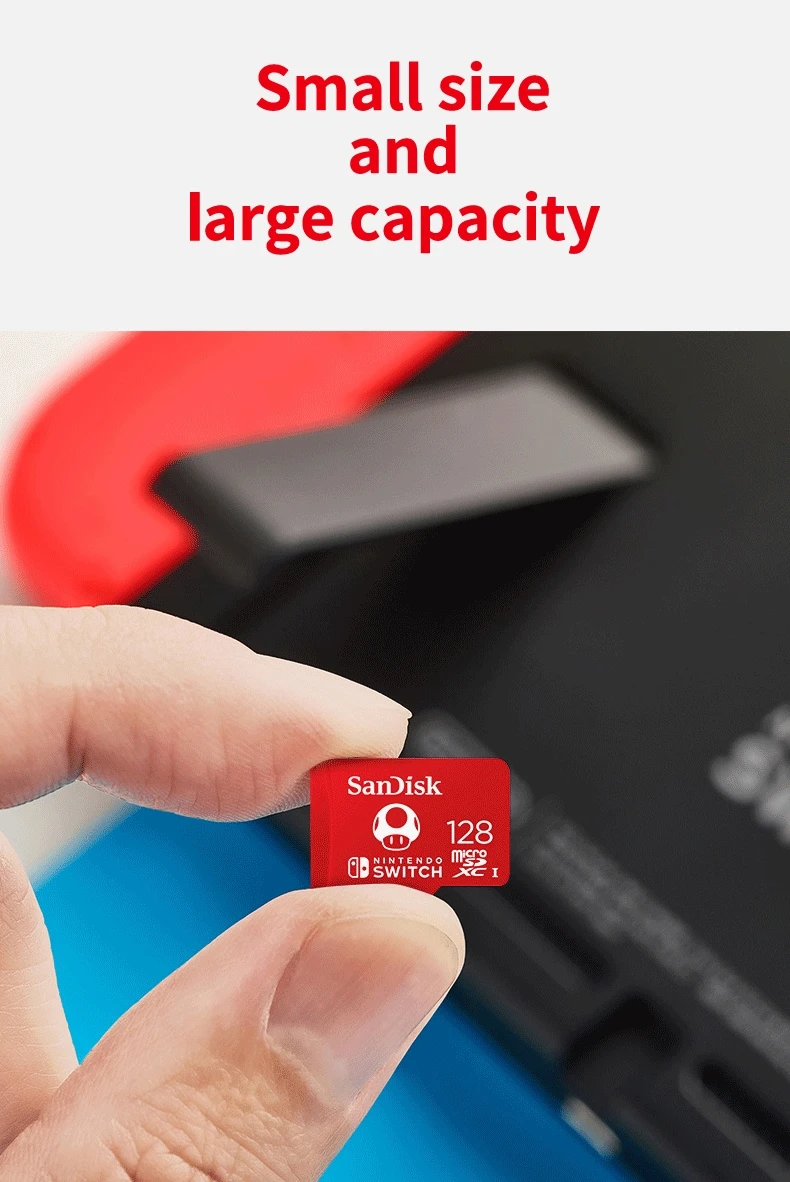 OriginalSanDisk memory card 128GB 64GB 256GB micro SD card New style for Nintendo Switch microsd TF card SDXC UHS-I with adapter storage card