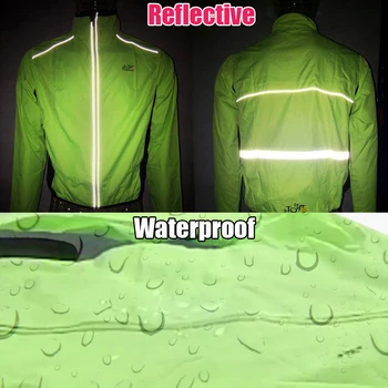 

BATFOX Cycling Coat Bike Bicycle Jacket Coat Cycling Bicycle Jersey Clothing Windproof Reflective Quick Dry Coat Bike Equipment