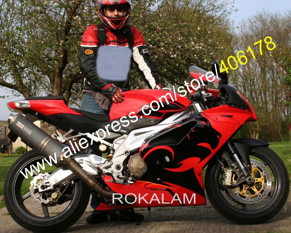 Индивидуальный RSV1000R 03-06 комплект для Aprilia RSV 1000R 2003 2004 2005 2006 леопардовые красные