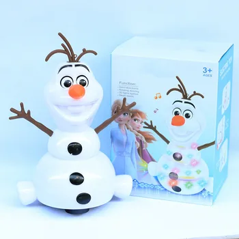 

Frozen Olaf Dancing Toys PVC Action Figures Electric Light Concert Singing Hand Dancing Machine Snowman Christmas Toy For Kids