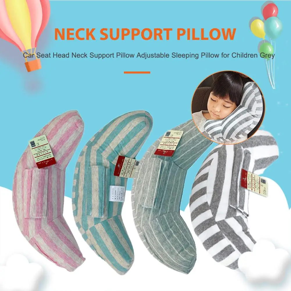 Soft Cotton Car Seat Head Neck Pillow Comfort Auto Pillow Adjustable Sleeping Pillow Vehicular Neck Headrest For Children Rest