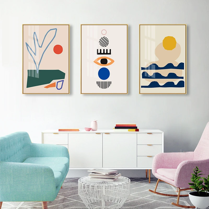 Geometric-Abstract-Scene-Scandinavia-Canvas-Painting-Wall-Art-Prints-Poster-Picture-for-Gallery-Living-Room-Interior