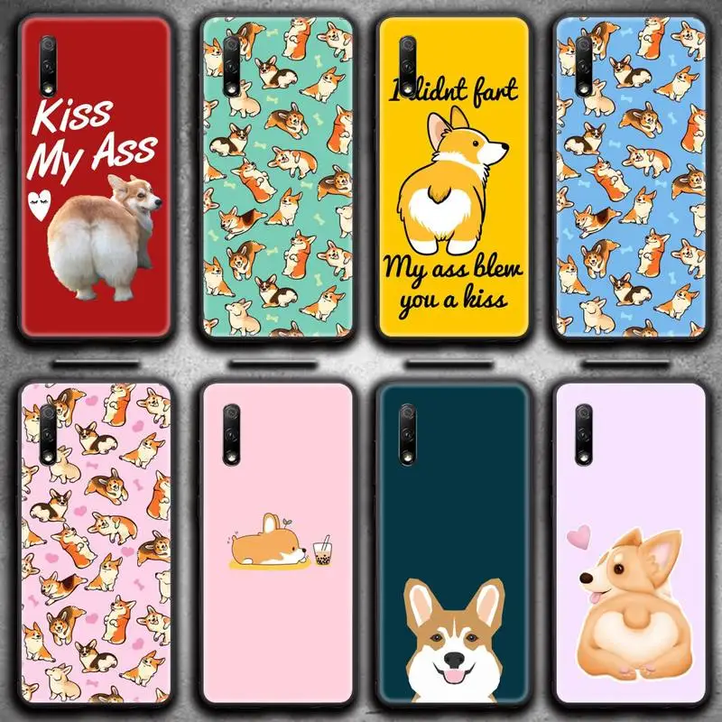 Милый мультяшный чехол для телефона любовь корги собака ягодицы Huawei Nova 6se 7 7pro 7se