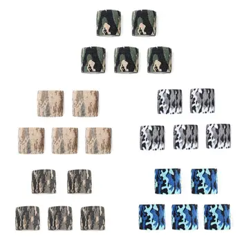 

5 Roll Camouflage Tape Cling Scope Wrap Military Camo Stretch Bandage Gun Rifle Shotgun Camping Hunting Self-Adhesive