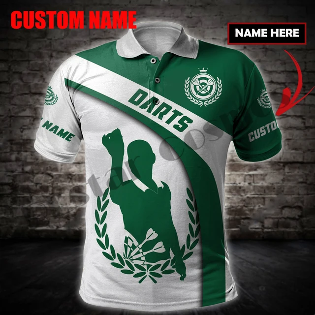 PLstar Cosmos 3DPrint Newest Darts Player Polo Shirt Custom Name Team Funny Harajuku Streetwear Sleeveless Tees Fitness Unisex 1 Khaki