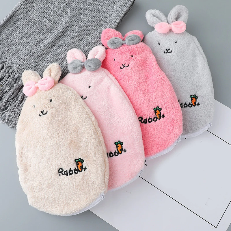 Милый мультфильм взрывобезопасный впрыск воды Бутылка горячей полив плюшевый
