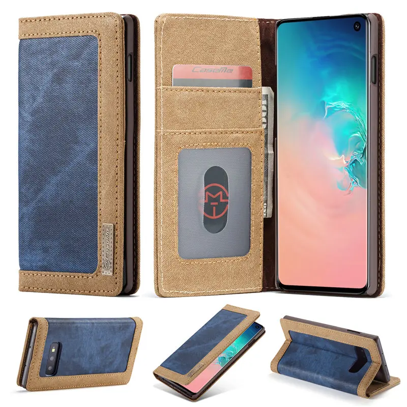 Ковбойский холщовый чехол-кошелек для Samsung Galaxy S10E S10 Lite откидной Чехол с
