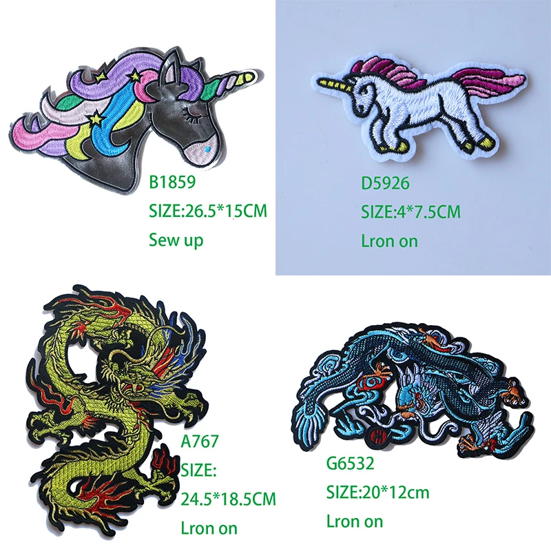 

Cute Small Animal 3D Unicorn Dragon Patch for Clothing Sticker for Children Boy Girl DIY Patches T-shirt Heat Transfer Badges