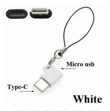 1-2 шт. адаптер для мобильного телефона Micro USB к USB C адаптер Microusb разъем для HUAWEI Xiaomi samsung Galaxy A7 адаптер usb type C - Цвет: White 1PCS
