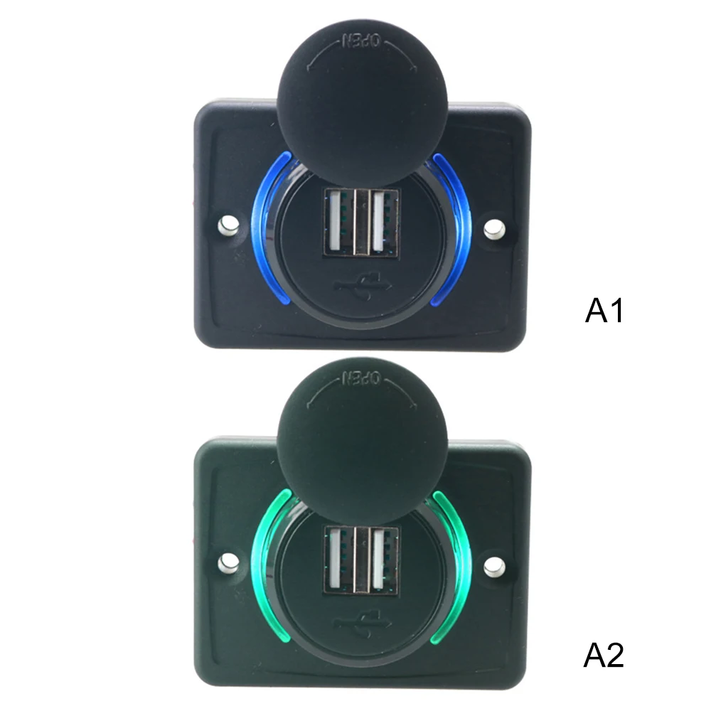 3.1A USB Phone Charger W/LED Light Circle for Car Bus Home Massage Armchair Car Accessories Auto Replacement Parts 3.1A USB Phone Charger W/LED Light Circle for Car Bus Home Massage Armchair Car Accessories Auto Replacement Parts