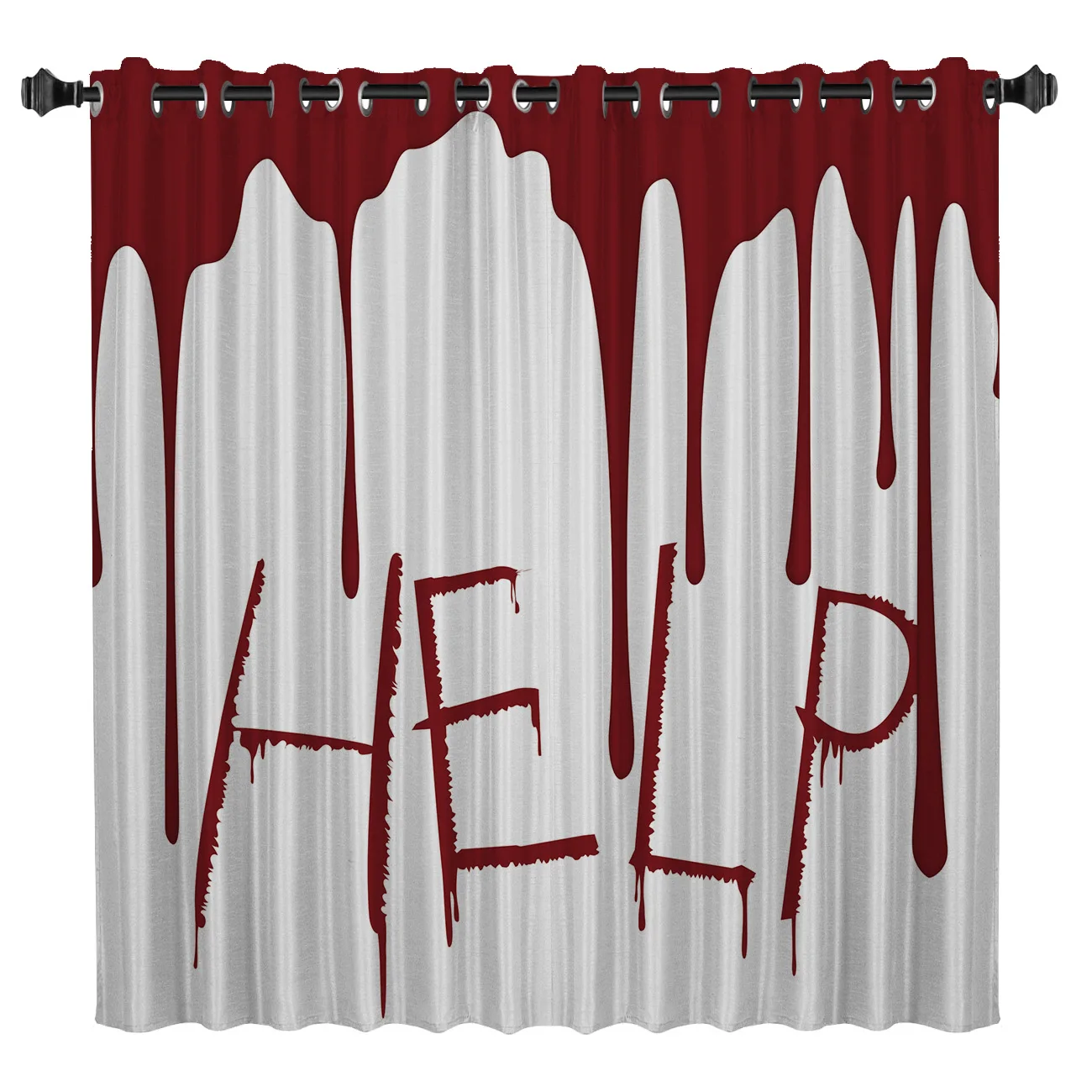 

Halloween Style Window Curtains Dark Window Blinds Blackout Bathroom Bedroom Outdoor Floral Fabric Decor Kids Curtain Panels