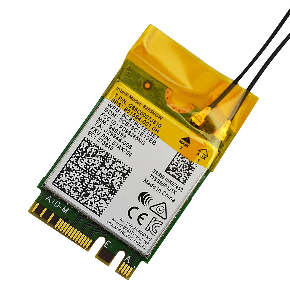 Jetson Nano WIFI module 8265AC NGW dual-band dual-mode wireless network card M.2 interface Bluetooth WIFI module