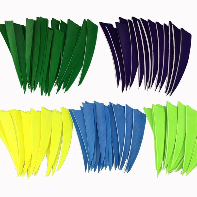 Стрелы из индейки и перьев для фургона защитные лопасти 4-дюймового карбонового