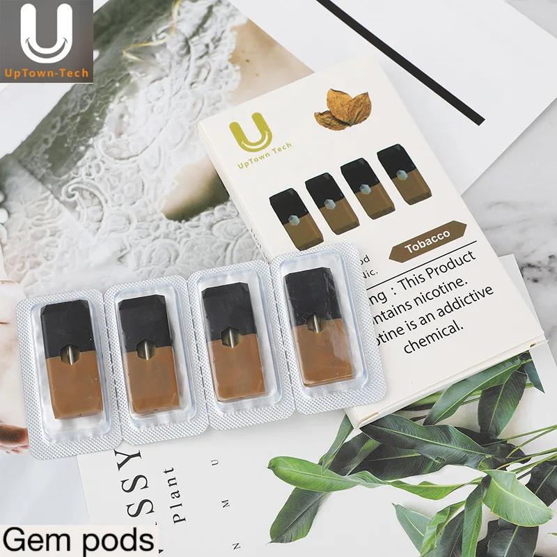 

4Pcs Vape Pen Pods 1.0ml Capacity Closed System Pod Vape Cartridge for Electronic Cigarette BCD Pods