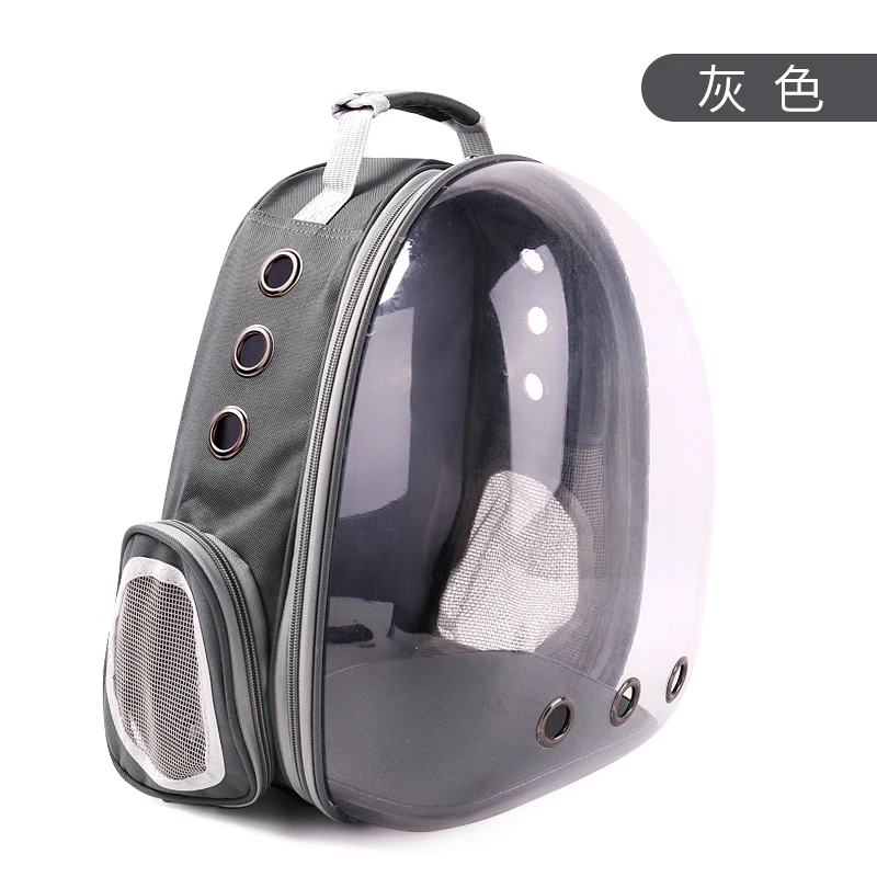 Cat Bag Out Portable Panoramic Transparent Cat Backpack Space Pet Cabin with Dog Shoulder Cat Cage Dog Bags for Small Dogs - Цвет: Золотой