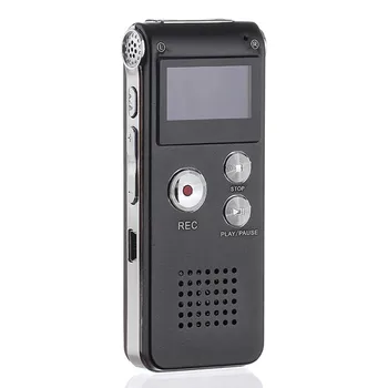 

Portable 8GB/16GB Rechargeable Recorder LCD Digital VAR / VOR Audio Mini Voice Recorder With 3 Mode Recording MP3 Player