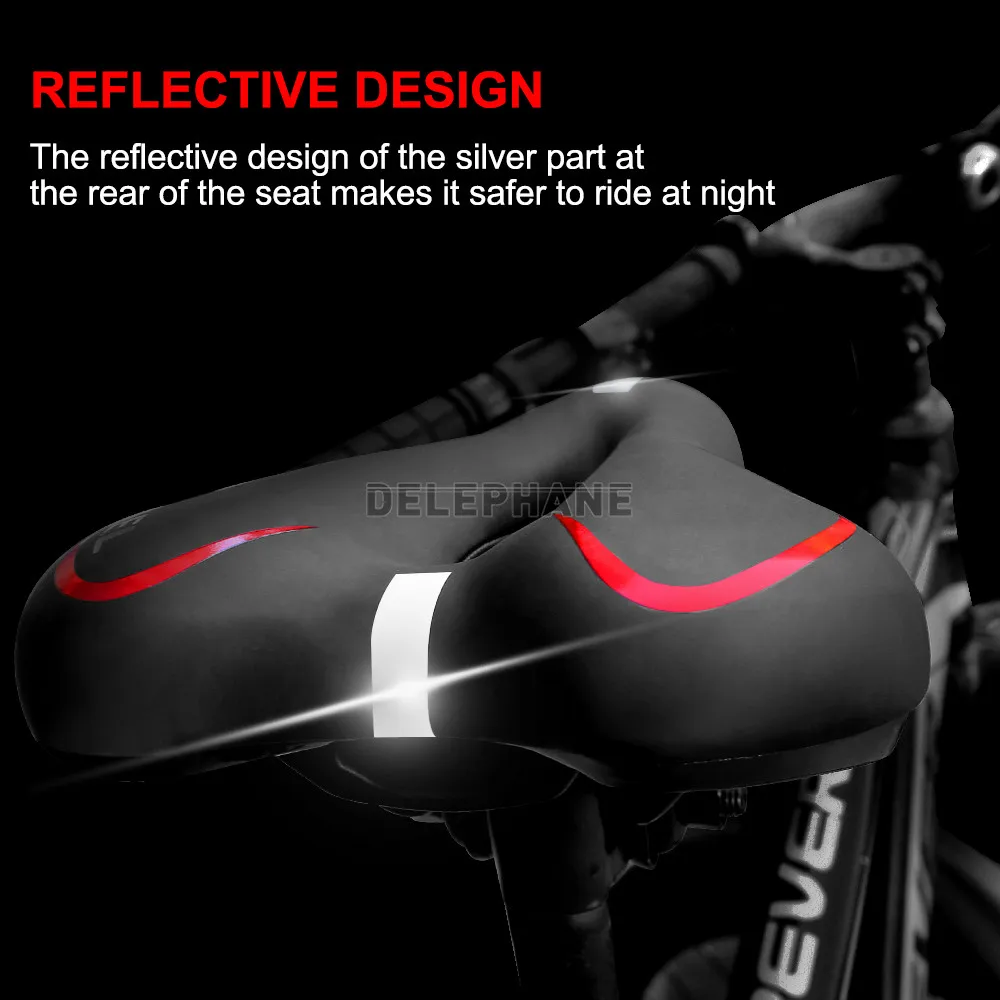 Selle Confort Ergonomique Selle Vélo Gel Confort 28x13cm