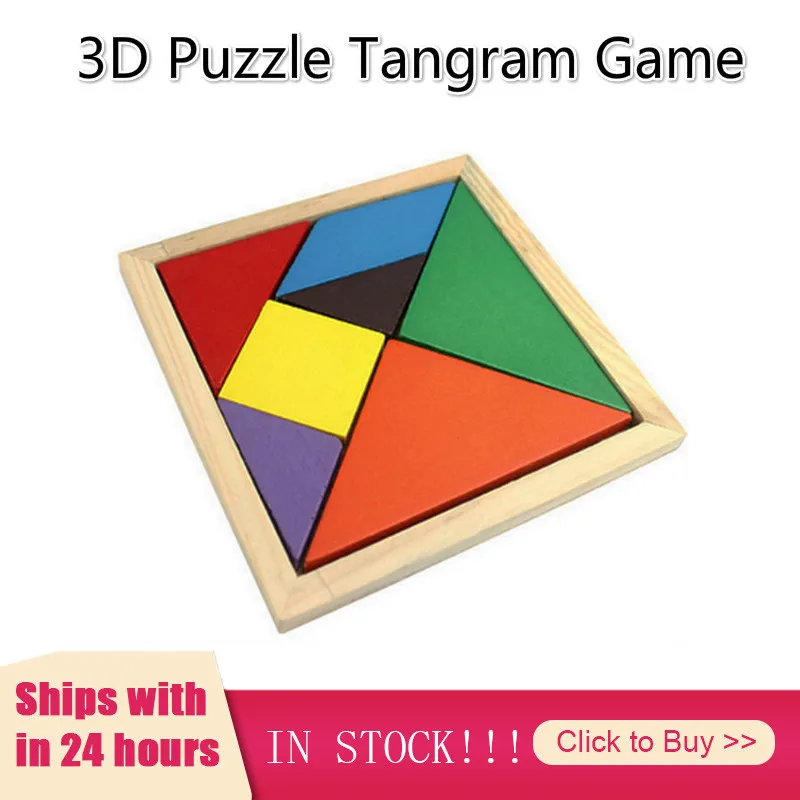 

Magnetic 3D Puzzle Tangram Game Learning Educational Drawing Board Games Wooden Toy Gift For Children Brain Tease Juguetes