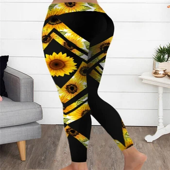 

Printing Floral Leggings Ladies Fashion Slim High Waist Suspenders High Elasticity Leggings For Woman Robe Femme