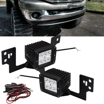 

For 2003-2009 Dodge Ram 2500 3500 2pcs 18w LED Spot work Light with Mounting Bracket for 2002 -2008 Dodge Ram 1500