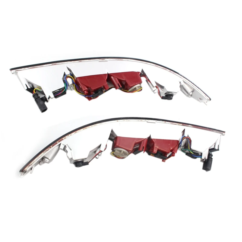 1 пара для AUDI Q5 2009 2010 2011 2012 2013 черный Задний бампер отражатель светильник Предупреждение лампа заднего хода светильник