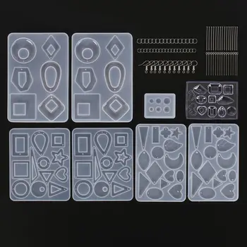 

8Pcs Earring Epoxy Resin Molds Kit DIY Bohemia Drop Dangle Resin Earring Mold