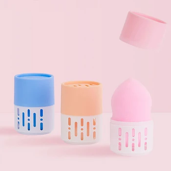

Puff Storage Box Beauty Powder Puff Holder Sponge Makeup Egg Drying Case Portable plasticCosmetic Blender Sponge Box Holder