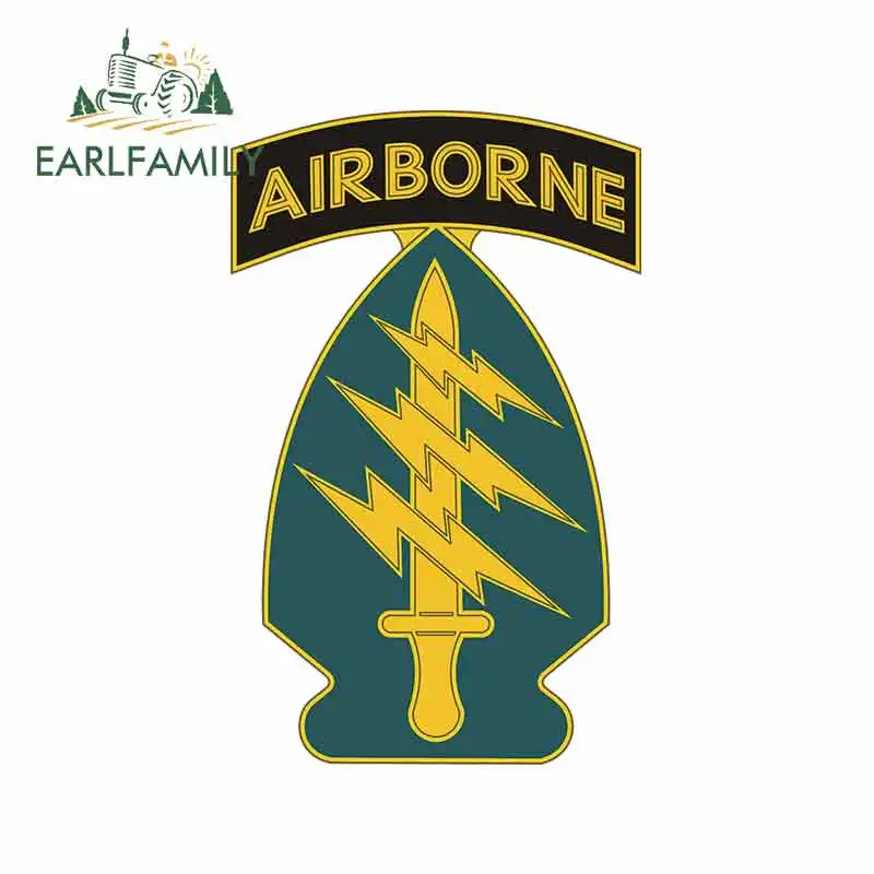 

EARLFAMILY 13cm x 8.2cm for Special Operations ForcesUSA Funny Car Stickers Fashion Occlusion Scratch for JDM RV VAN Decal
