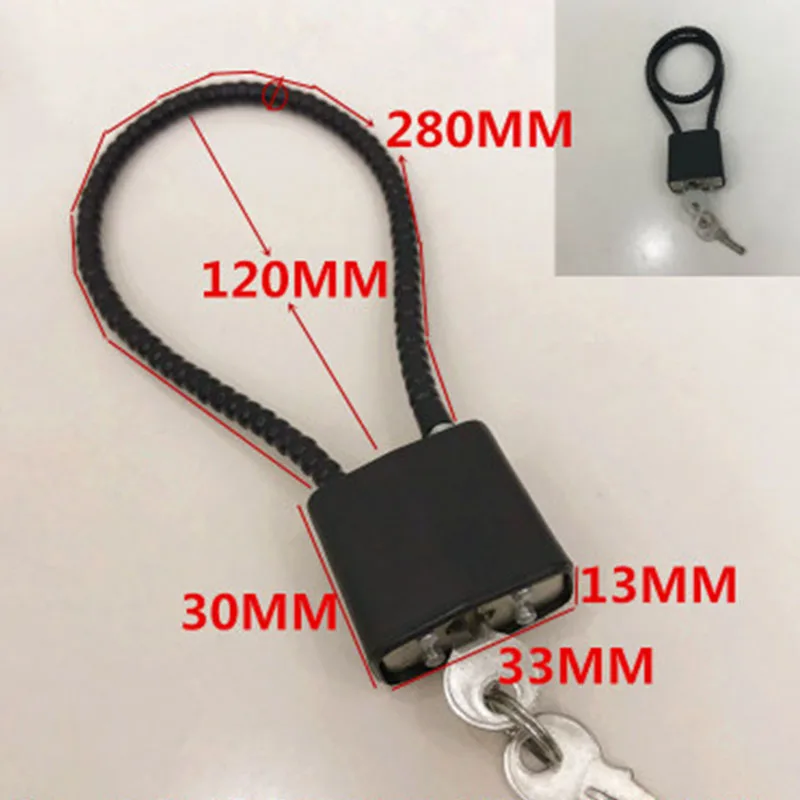 Набор стальной Тросовый спусковой механизм замок Противоугонный блокирующий